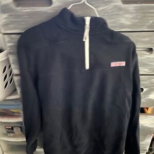 Vineyard Vines Navy Zip-Up 1/4 zip fleece